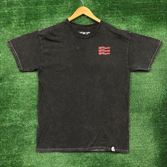 Bloody Disgusting x Friday the 13th Mineral Wash T-Shirt Size Large - Picture 3 of 4